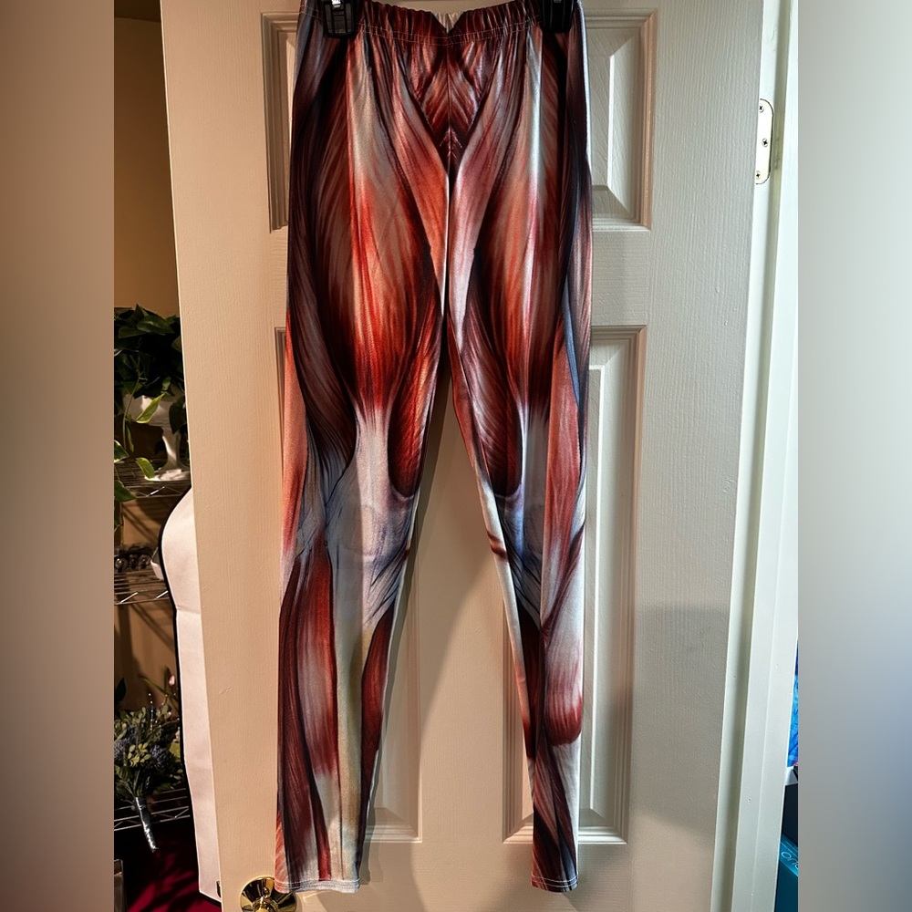 Large Muscle print leggings